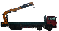 Folded boomed 6.3 ton loader crane with 5 sections boom 12 meters lifting height