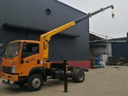 Solar Energy alarm device 10.5m overlong boom 3 tons stiff boomed loader crane