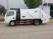 Rear loading waste collection and compaction efficient 6cbm transport vehicle