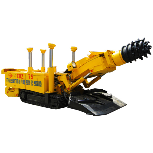 EBZ75 roadway tunneling machine in the underground coal mine with 75KW cutting capacity