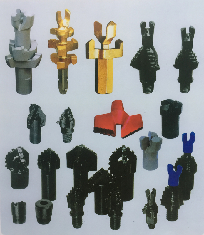 different size and different profile diamond and alloy drilling bits for bolting and water exploration and broaching