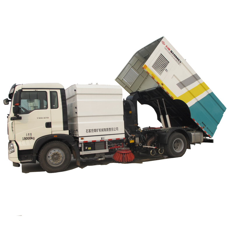 Single Engine Low and High Pressure Water Washing and Cleaning Road Sweeper
