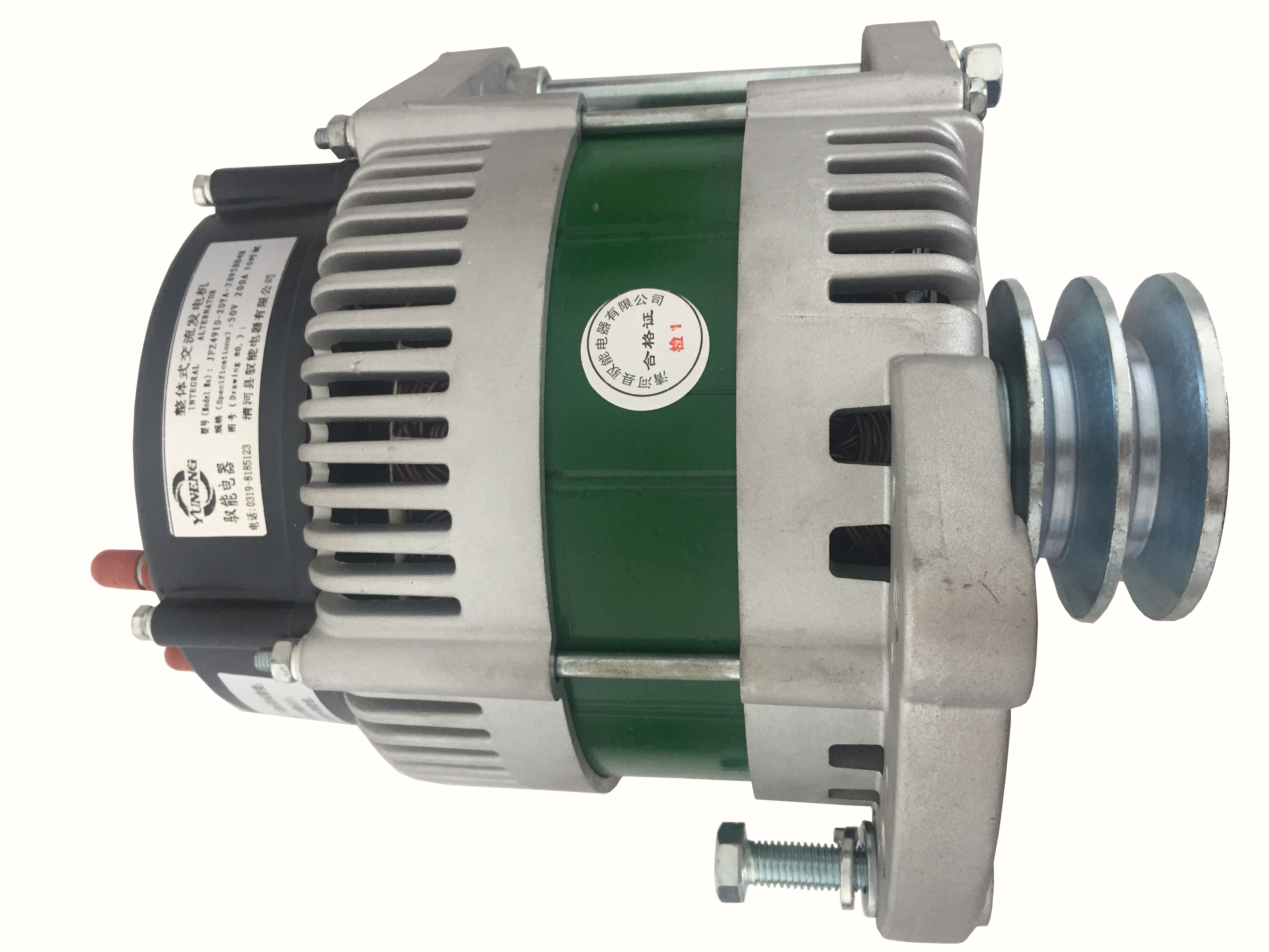Powerful aftermarket 28V 360A alternator assembly for military vehicles