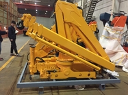 Folded boomed 6.3 ton loader crane with 5 sections boom 12 meters lifting height