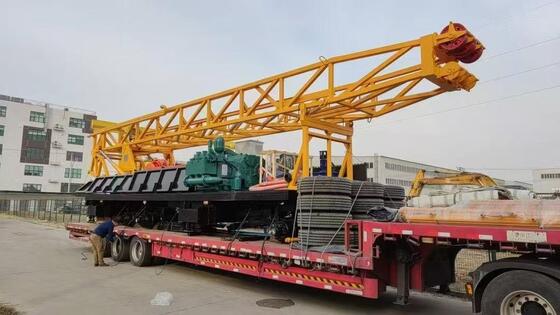 SPT-900SE trailer mounted drilling rig for In-situ leaching uranium mining in Uzbekistan