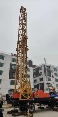 SPT-900SE trailer mounted drilling rig fro uranium extraction in Uzbekistan