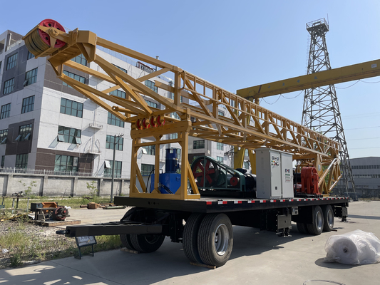 SPT-900SE trailer mounted drilling rig fro uranium extraction in Uzbekistan