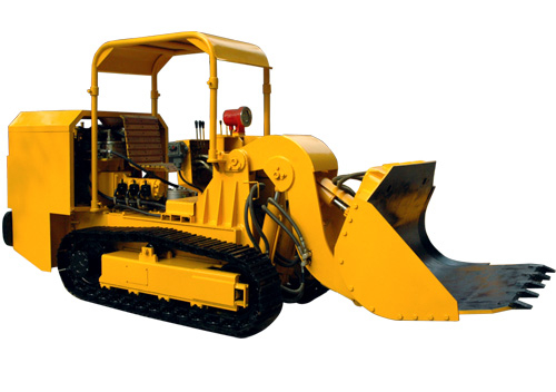 ZCY60R side dumping rock loader for material cleaning after blasting in the underground coal mine
